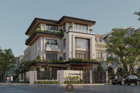 Thiết kế - Thi công kiến trúc biệt thự tại Vinhomes Golden River Bason Quận 1 